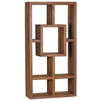 Wandregal Sheesham Sheeshamfarben B: 90 cm - Sheeshamfarben, Design, Holz (90/180/35cm) - MID.YOU