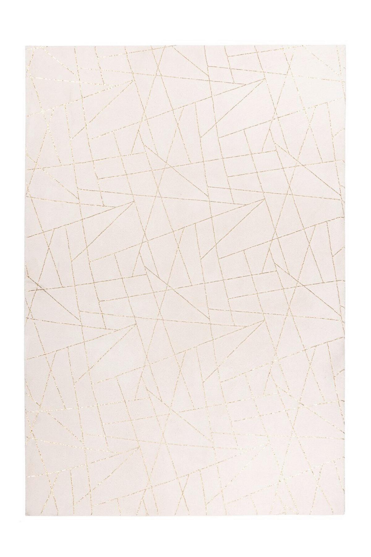 Teppich Bijou Creme/goldfarben, 80x150 Cm - Goldfarben/Creme, KONVENTIONELL, Textil (80/150cm)