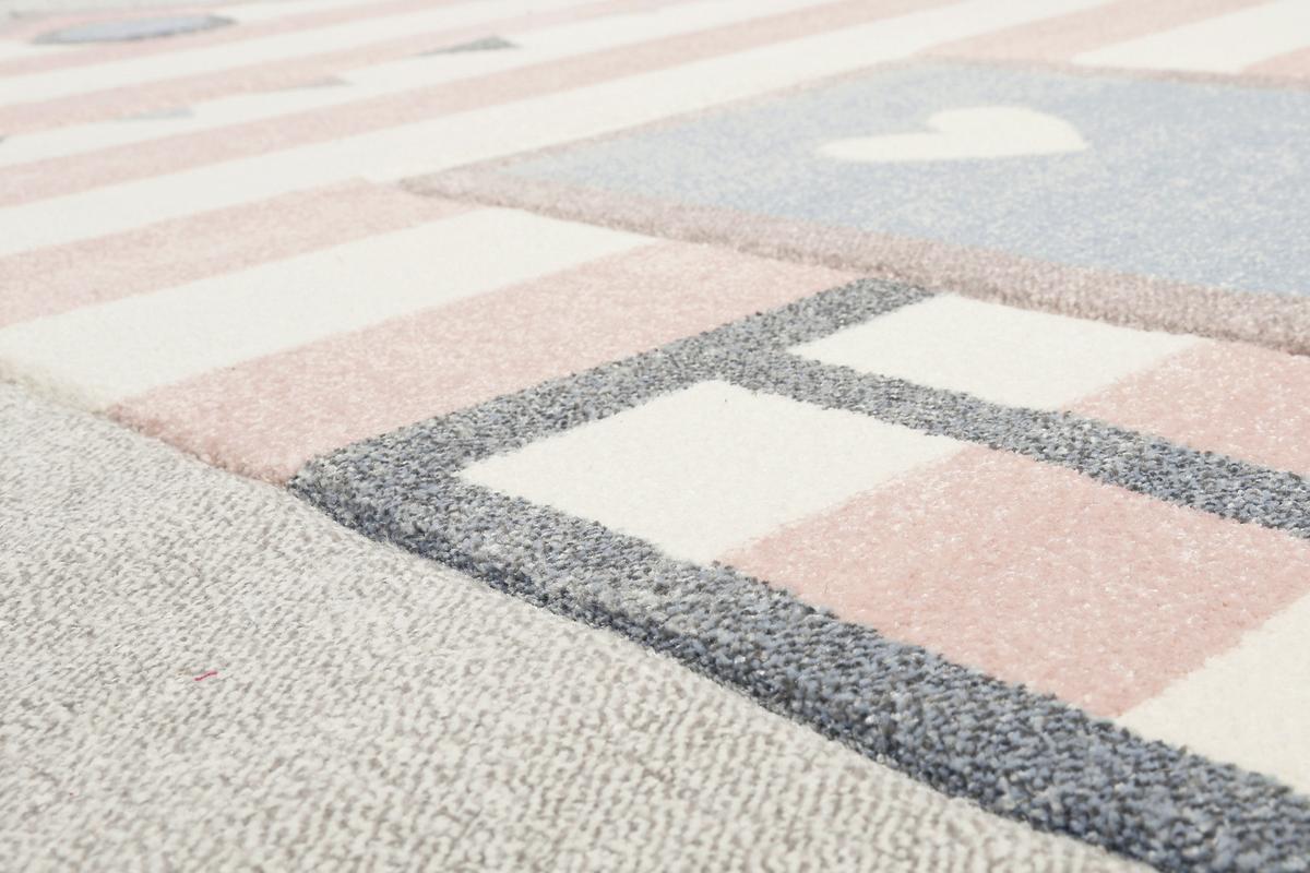 Kinderteppich Sea Castle - Hellgrau/Rosa, Trend, Textil (160/225cm) - Esprit