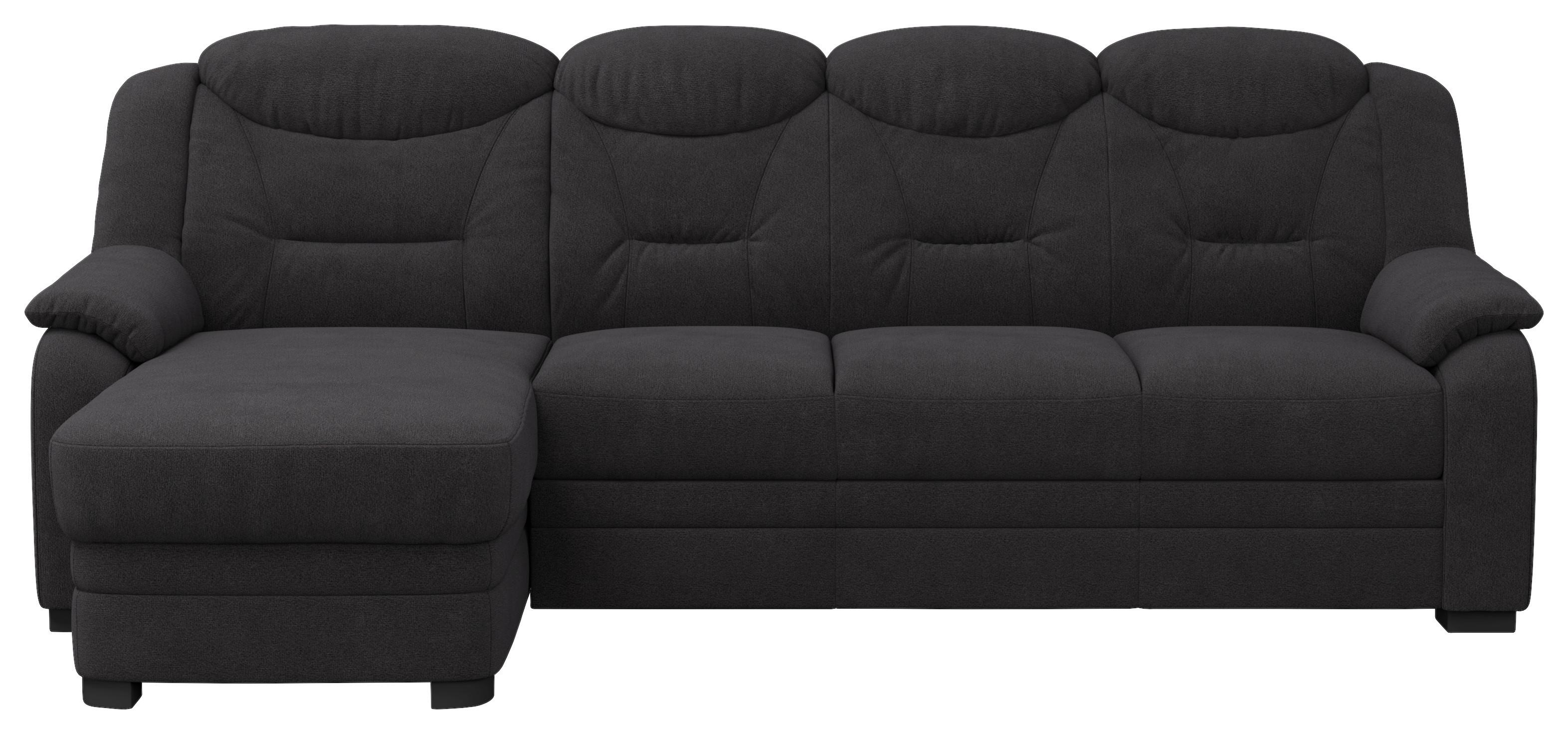 ECKSOFA Marcus Schwarz S: 162x257 cm - Schwarz, Basics, Textil (162/257cm) - MID.YOU