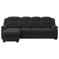 Rohová sedačka MARCUS, ľavá, čierna ženilka - čierna, Basics, textil/plast (162/257cm) - MID.YOU