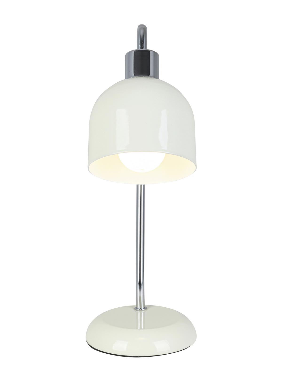 STOLNÁ LAMPA ILKA - biela/chrómová, Modern, kov/plast (27/12/35cm) - Mömax