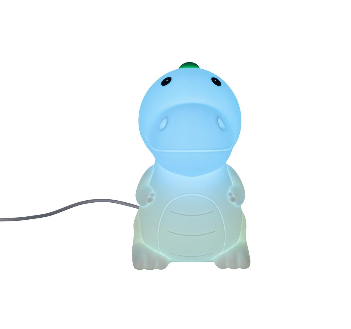 NOČNÍ SVĚTLO DINO - bílá, Moderní, plast (8,5/13,8/13,5cm) - Mömax