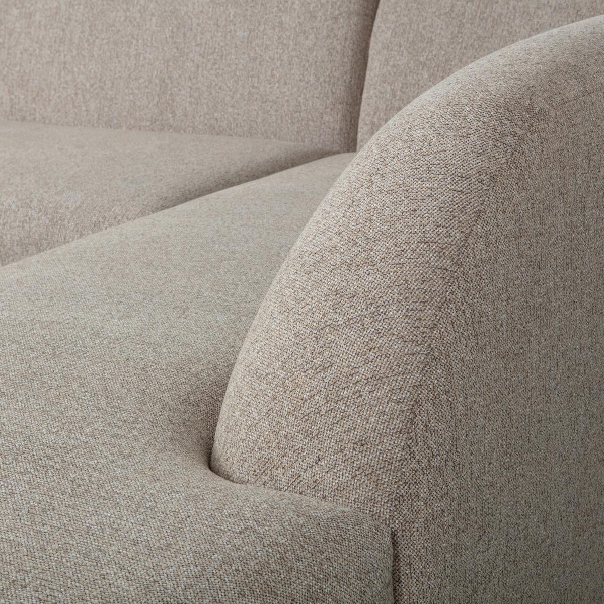 Ecksofa Sloping Naturfarben S: 274x225cm - Naturfarben, Design, Textil (274/225cm) - Livetastic