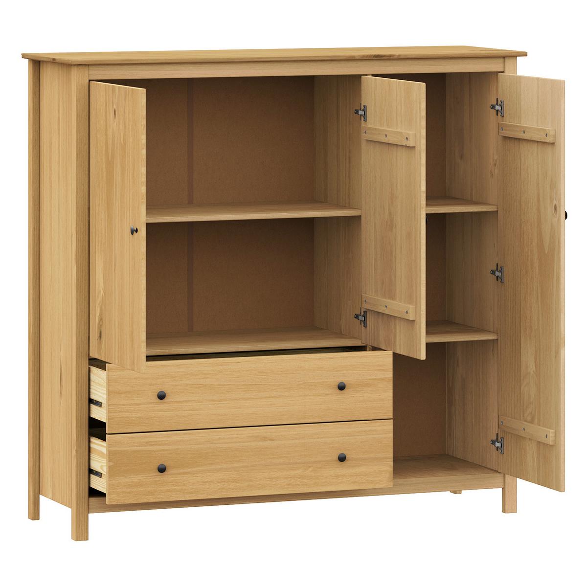 KOMMODE KOMMODE KIEFERNHOLZ 142X137 CM - Naturfarben/Honig, Basics, Holz (142/137/45cm) - Livetastic