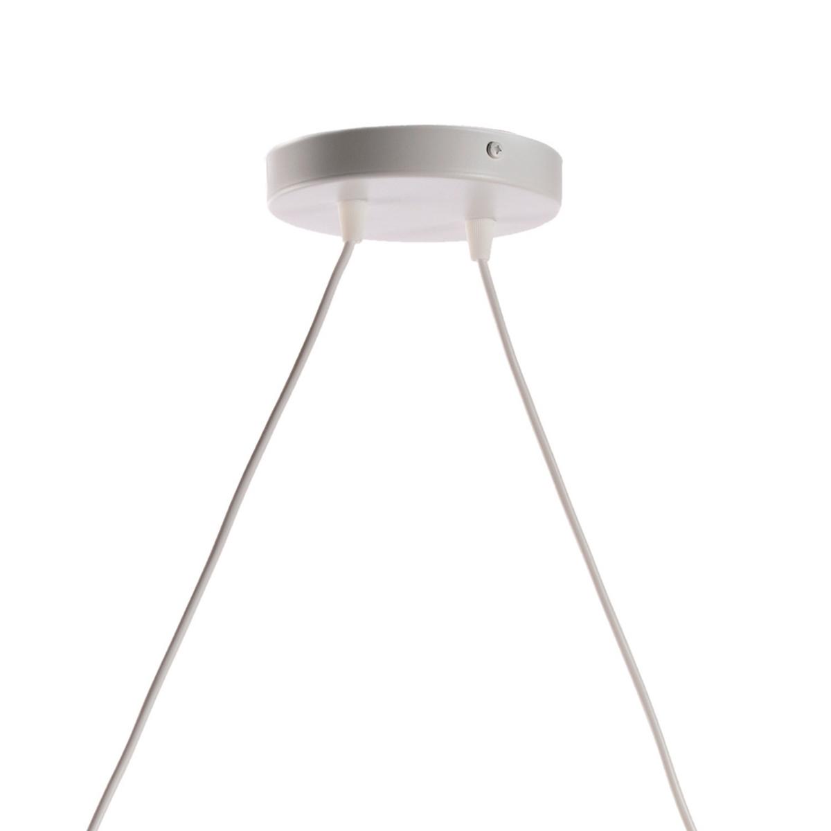 Pendelleuchte Baldo Hellbraun Weiß Hg 22w - Hellbraun/Weiß Hochglanz, Natur, Holz/Textil (70/24/90cm)