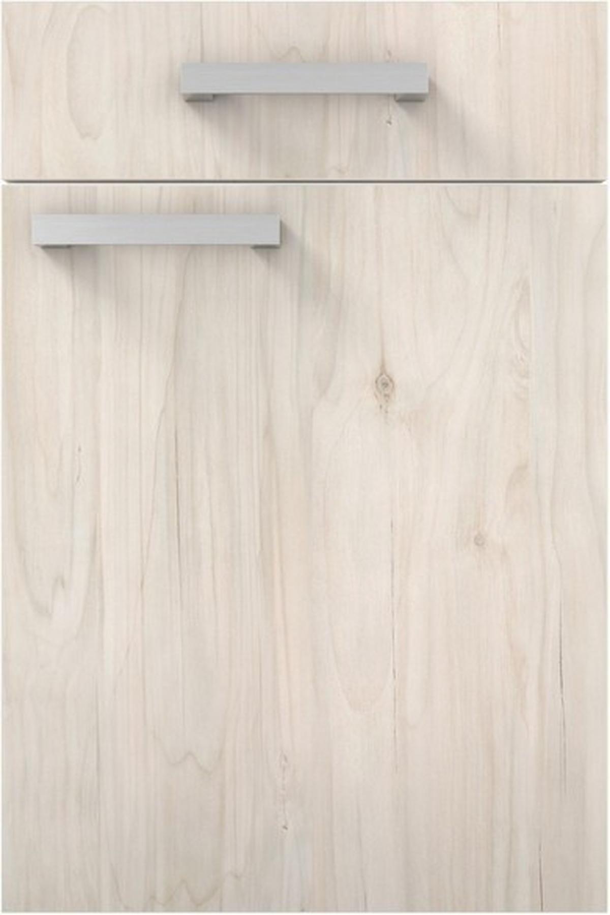 Eckküche Ip1200 ohne Geräte 185x320 cm Seeahorn Dekor - Ahornfarben, Basics (185/320cm)