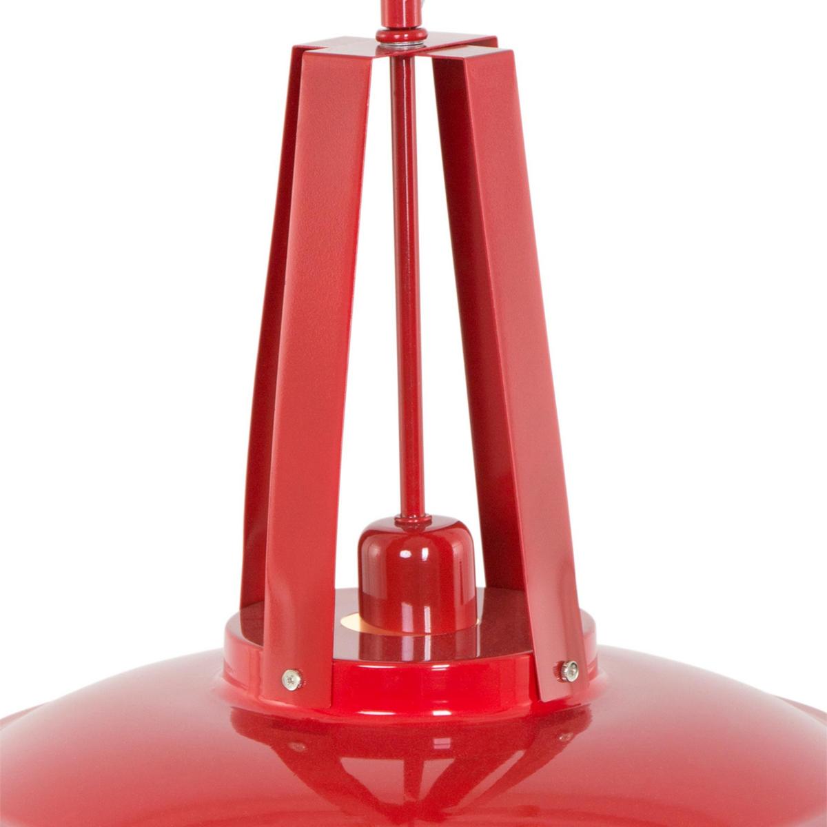 Pendelleuchte Eden - Rot, Trend, Metall (42/45-200/42cm)