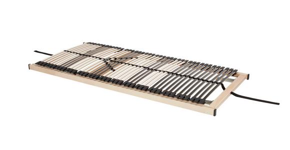 Lattenrost Comfort 90x200 cm verstellbar 7 Zonen - Schwarz/Weiß, Holz (90/200cm) - Primatex