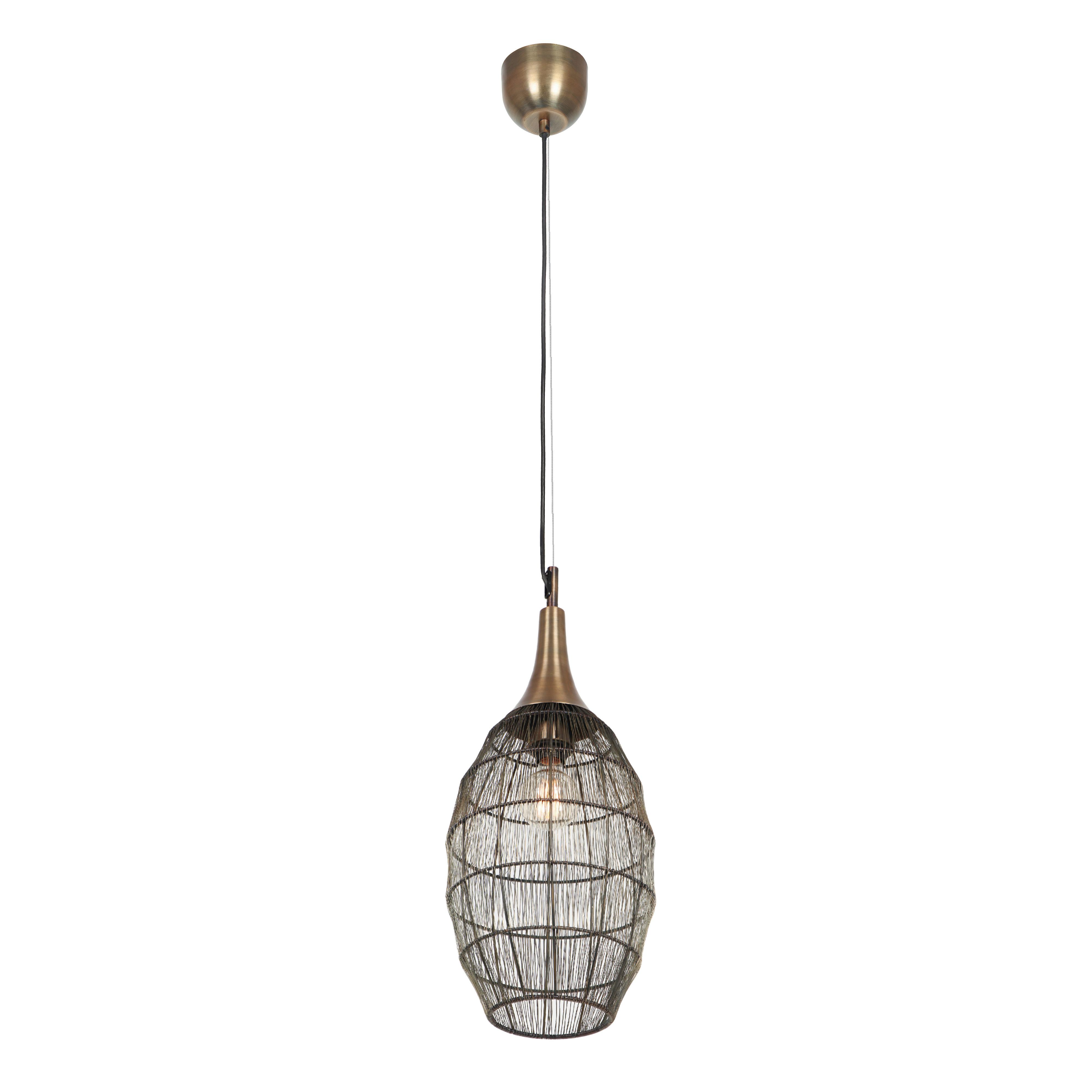 Pendelleuchte 365420104 Soraya - Messingfarben, KONVENTIONELL, Metall (26/150cm) - Eglo