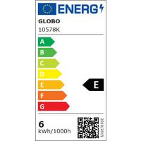 LED ŽIAROVKA 10578K - číra, kov/sklo (4,5/7,8cm) - Globo