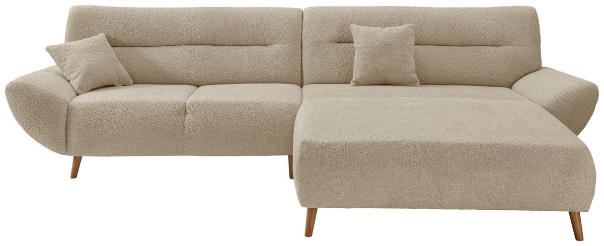 Ecksofa Drago, Beige S: 290x166 cm - Wildeiche/Beige, KONVENTIONELL, Textil (290/166cm) - MID.YOU