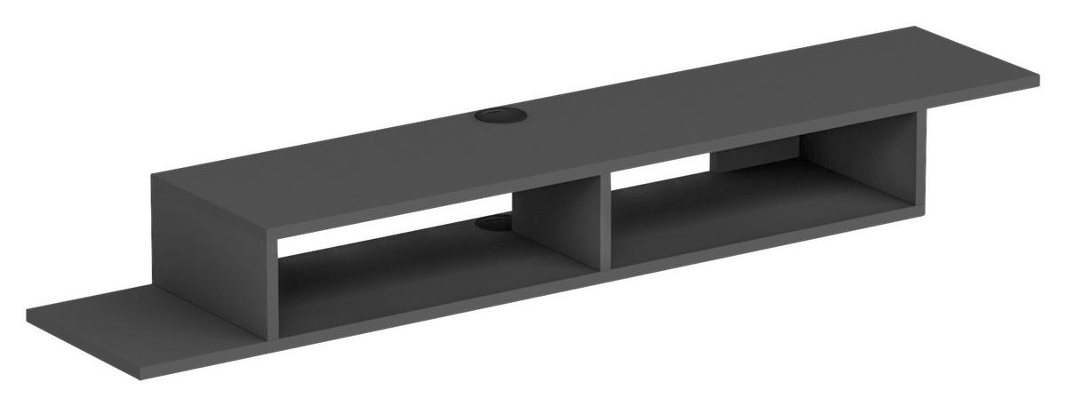Wandboard Artemis Tv-Wandregal - Anthrazit, Design, Holzwerkstoff (149/16,4/29,6cm) - Livetastic