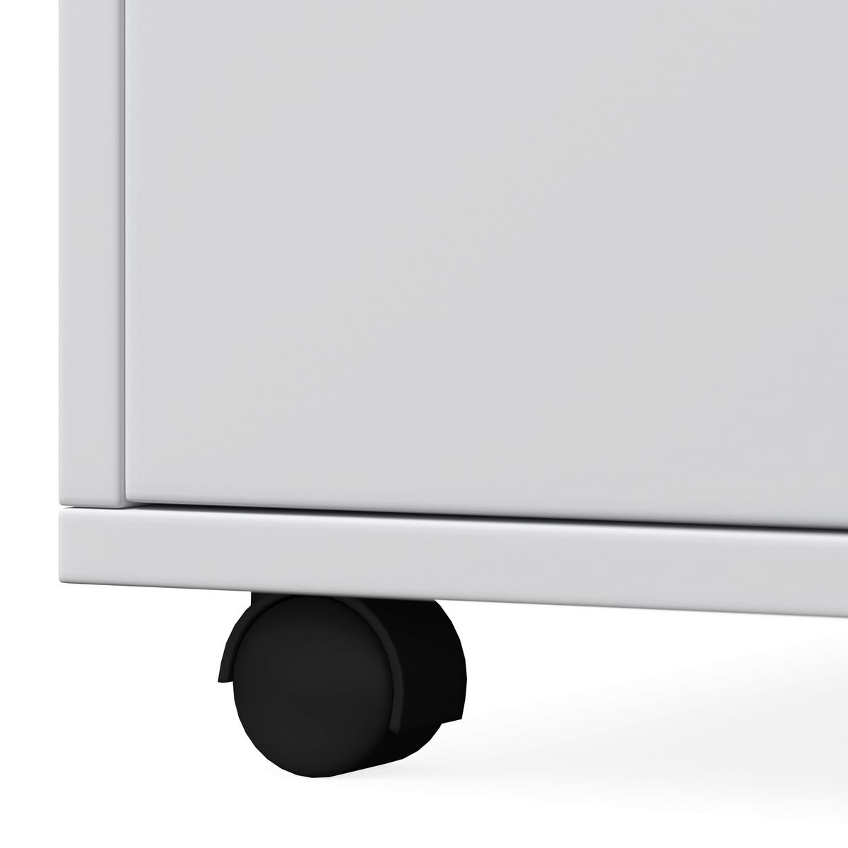 Konferenční stolek MICK - bílá/hnědá, Moderní, kompozitní dřevo/plast (74/88/35cm) - Modern Living
