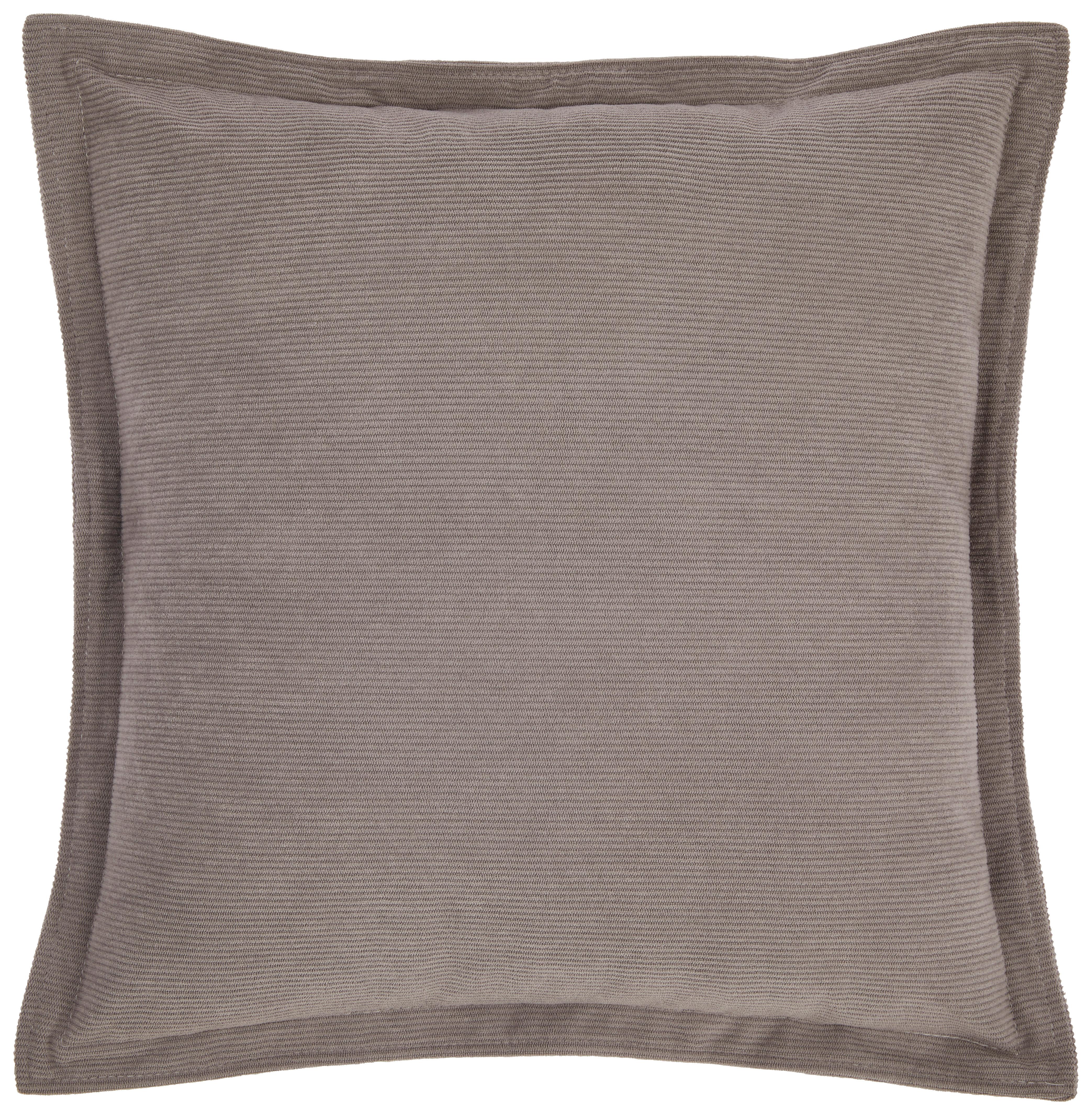 Zierkissen Maren 45x45 cm Polyester Grau mit Zipp - Grau, ROMANTIK / LANDHAUS, Textil (45/45cm) - James Wood