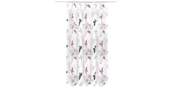 Duschvorhang Svenja BxL 180/200 cm Rosa - Pink/Rosa, MODERN, Textil (180/200cm) - Luca Bessoni