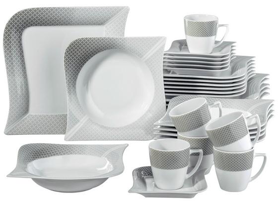 Kombinovaný Servis Moonlight - šedá/bílá, keramika (36/33/28,5cm) - Premium Living Kombinovaný Servis Moonlight - šedá/bílá, keramika (36/33/28,5cm) - Premium Living