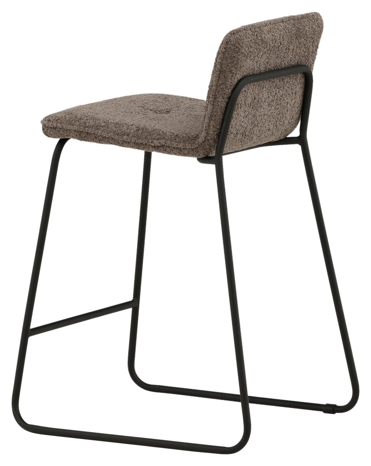 Barhocker-set Bisbee - Dunkelgrau/Schwarz, Design, Kunststoff/Textil (41/84/50cm) - Livetastic