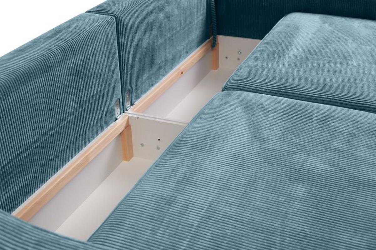 Bigsofa Evora Türkis B: 276 cm - MODERN, Textil (276/71-92/137cm)