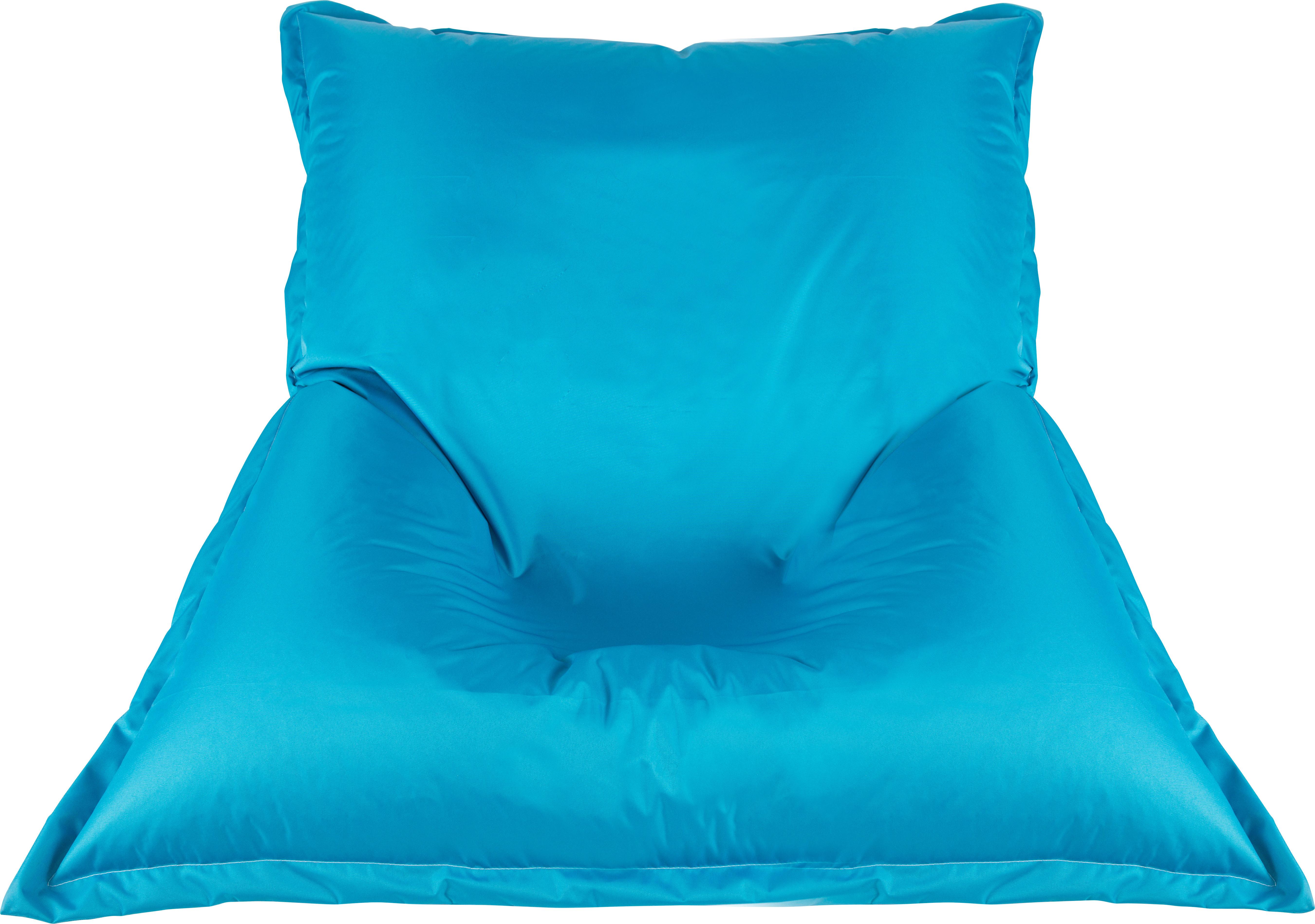 Sedací Vak Do Exteriéru Xl Modrá 170x130 Cm - modrá/biela, Basics, textil (170/130/40cm) - Ondega