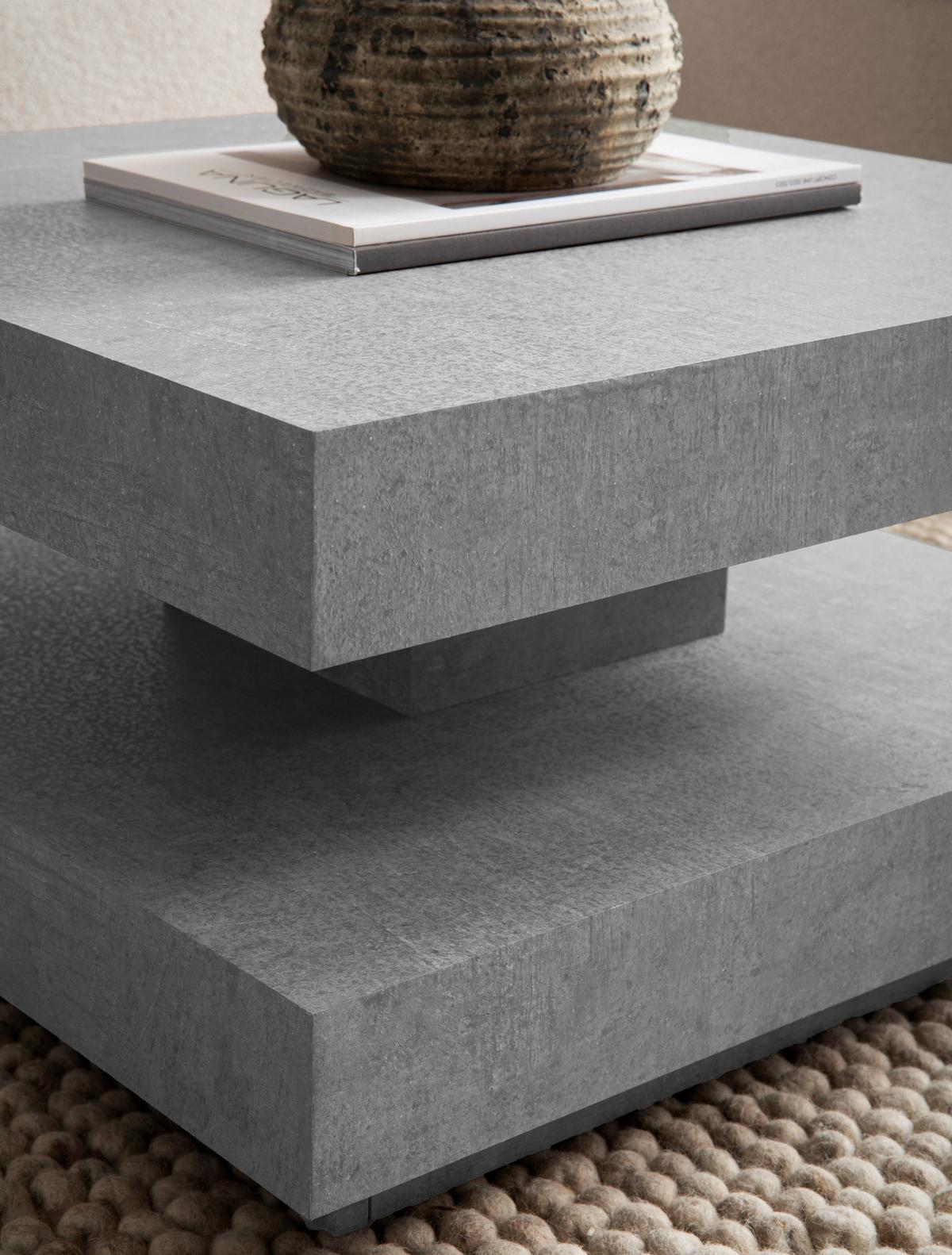 Couchtisch Grau L: 60 Cm - Grau, Design, Holzwerkstoff (60/60/34cm) - Livetastic