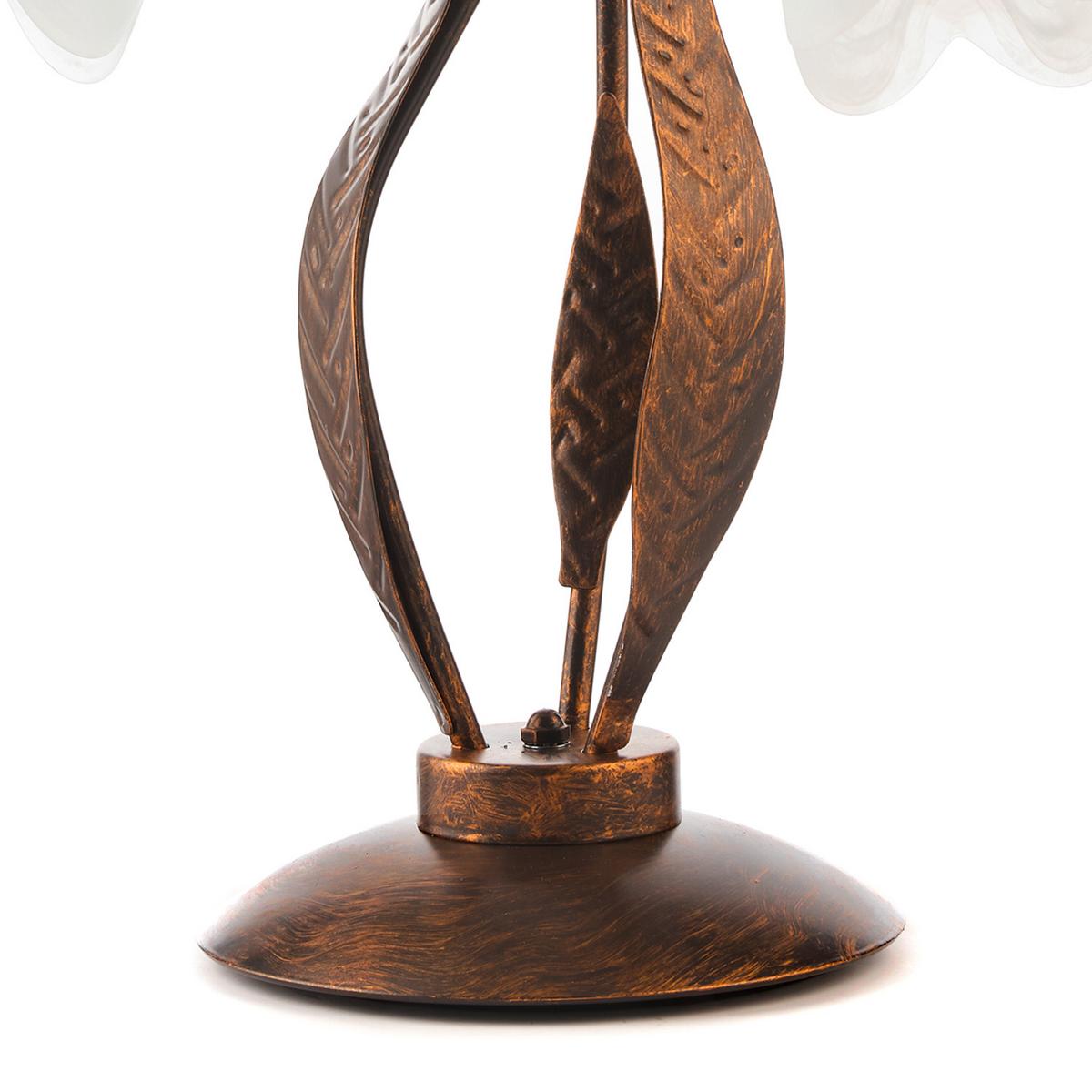 Tischleuchte 4240/Lg - Bronzefarben, KONVENTIONELL, Glas/Metall (48/61/48cm)