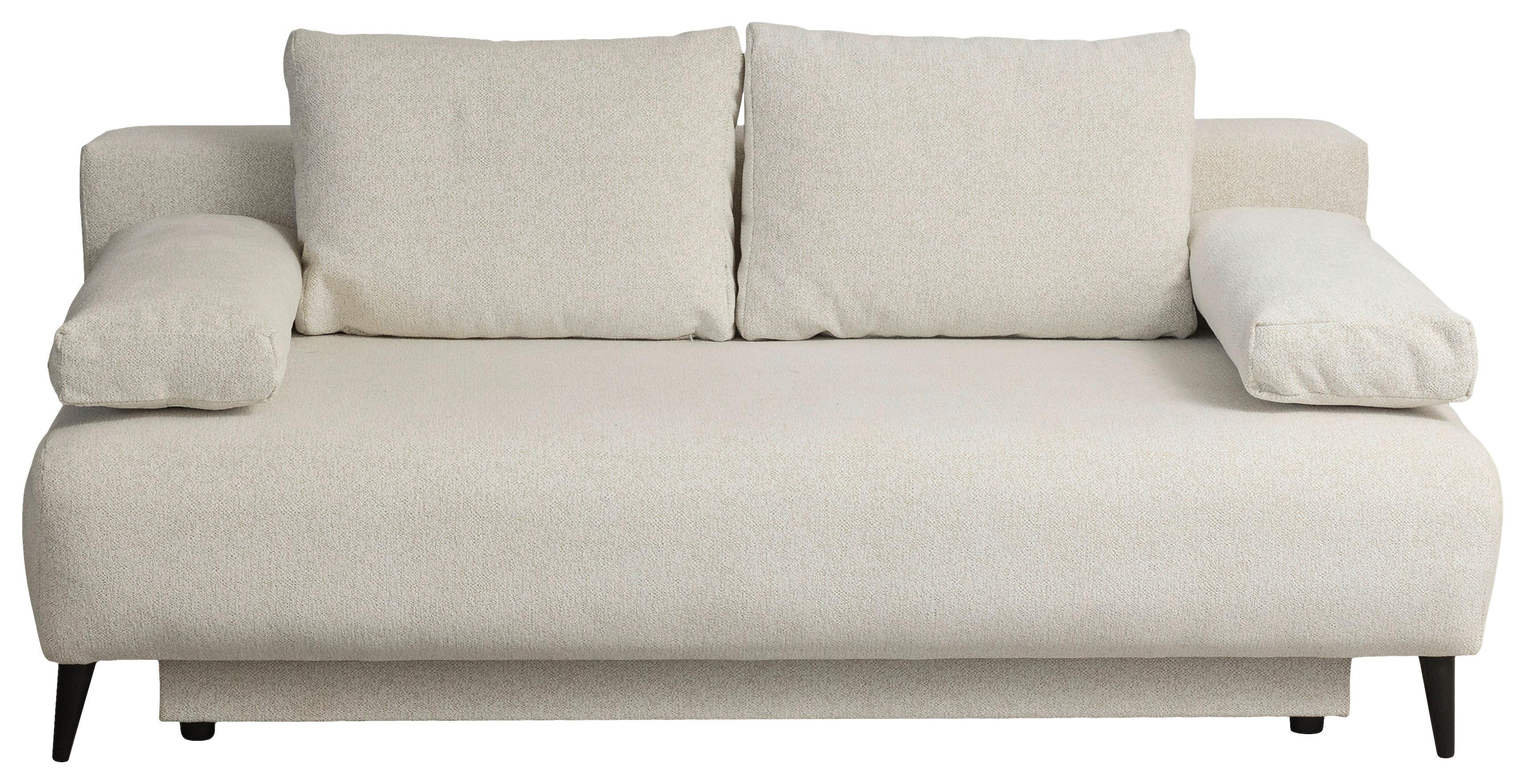 3-Sitzer-Sofa Mit Schlaffunktion Time Beige - Beige, Trend, Holz/Kunststoff (200/88/100cm)