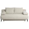 3-sitzer-sofa Mit Schlaffunktion Time Beige - Beige, Trend, Holz/Kunststoff (200/88/100cm)