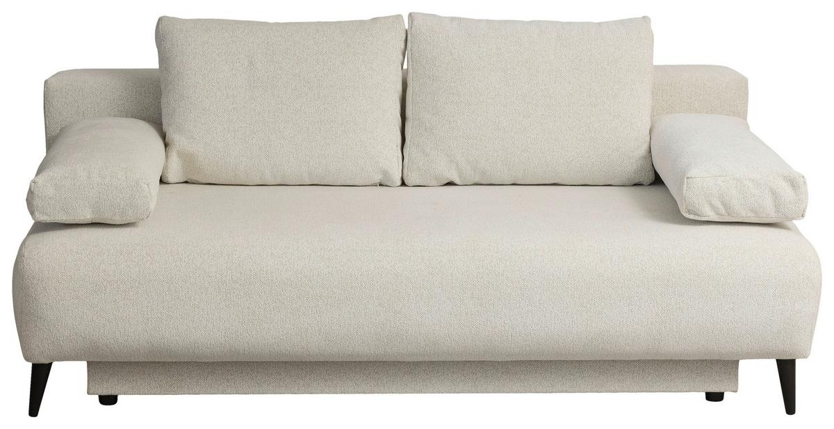 3-sitzer-sofa Mit Schlaffunktion Time Beige - Beige, Trend, Holz/Kunststoff (200/88/100cm)