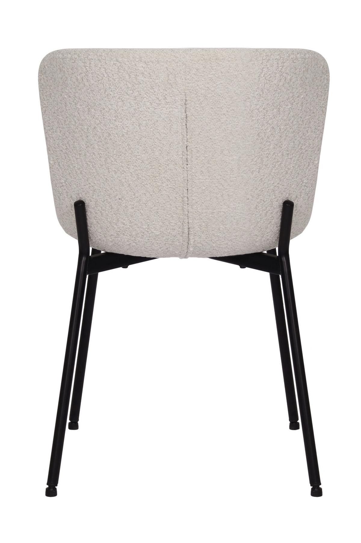 STUHL-SET Schwarz/Weiß 2-teilig - Schwarz/Weiß, MODERN, Textil/Metall (48/83/59cm) - MID.YOU