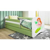 Kinder-/Juniorbett Babydreams inkl. Matratze 80x160 - Birkefarben/Weiß, MODERN, Holz/Holzwerkstoff (80/160cm) - MID.YOU