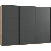 Schwebetürenschrank B: 300 cm Level 36a Eiche Dekor/Graphit - Eichefarben/Graphitfarben, MODERN, Holzwerkstoff (300/216/65cm) - MID.YOU