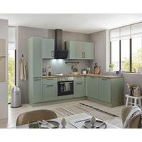 Eckküche Marseille Grün/eiche Dekor S: 250x175 Cm - Eiche Artisan/Grün, Design, Holzwerkstoff (250/175cm) - MID.YOU