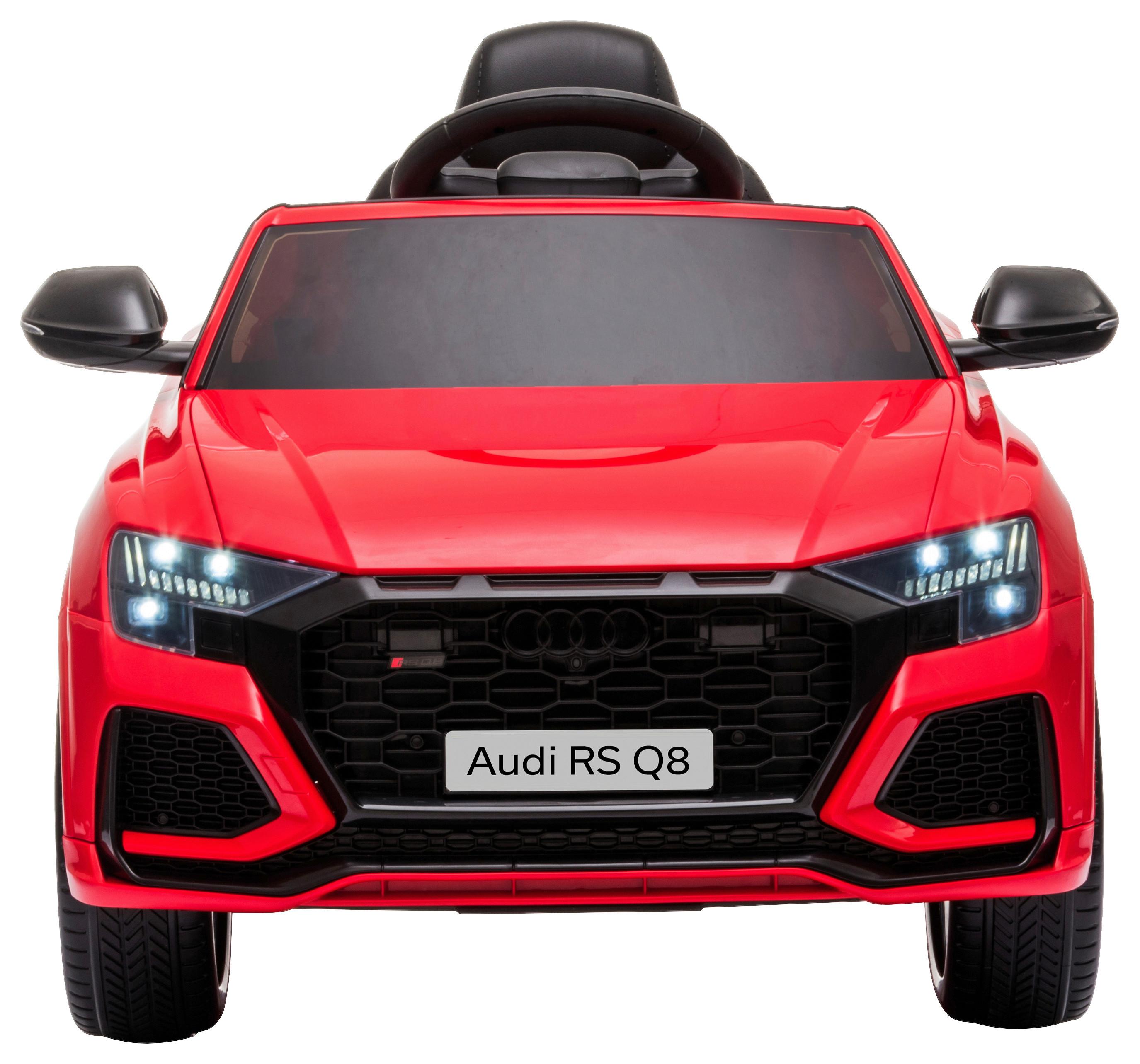 Kinder-Elektroauto Audi Rs Q8 Rot mit Licht/Sound - Rot, Basics, Kunststoff (101/62/51cm)