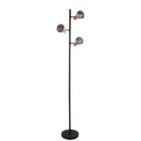 Stehleuchte Westminster Eu23803-3sm - Schwarz, Basics, Glas/Metall (22/32,5/153cm)