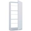 Schuhschrank Fulisa Weiß, 50 cm - Weiß, Design, Holzwerkstoff (50/112/17cm) - MID.YOU