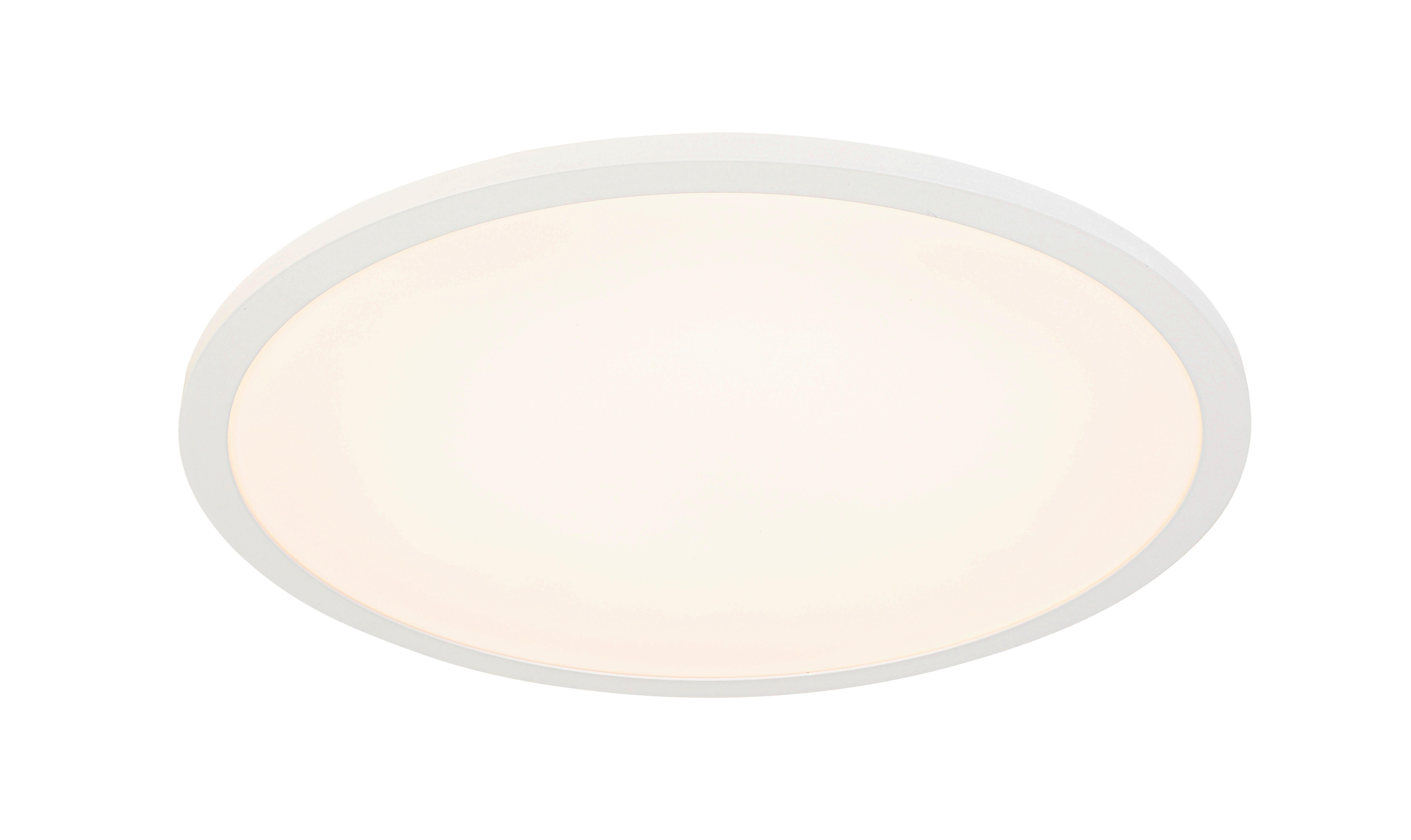 Led Mennyezeti Lámpa Albina - fehér, Modern, műanyag/fém (45/6,8cm) - Luca Bessoni
