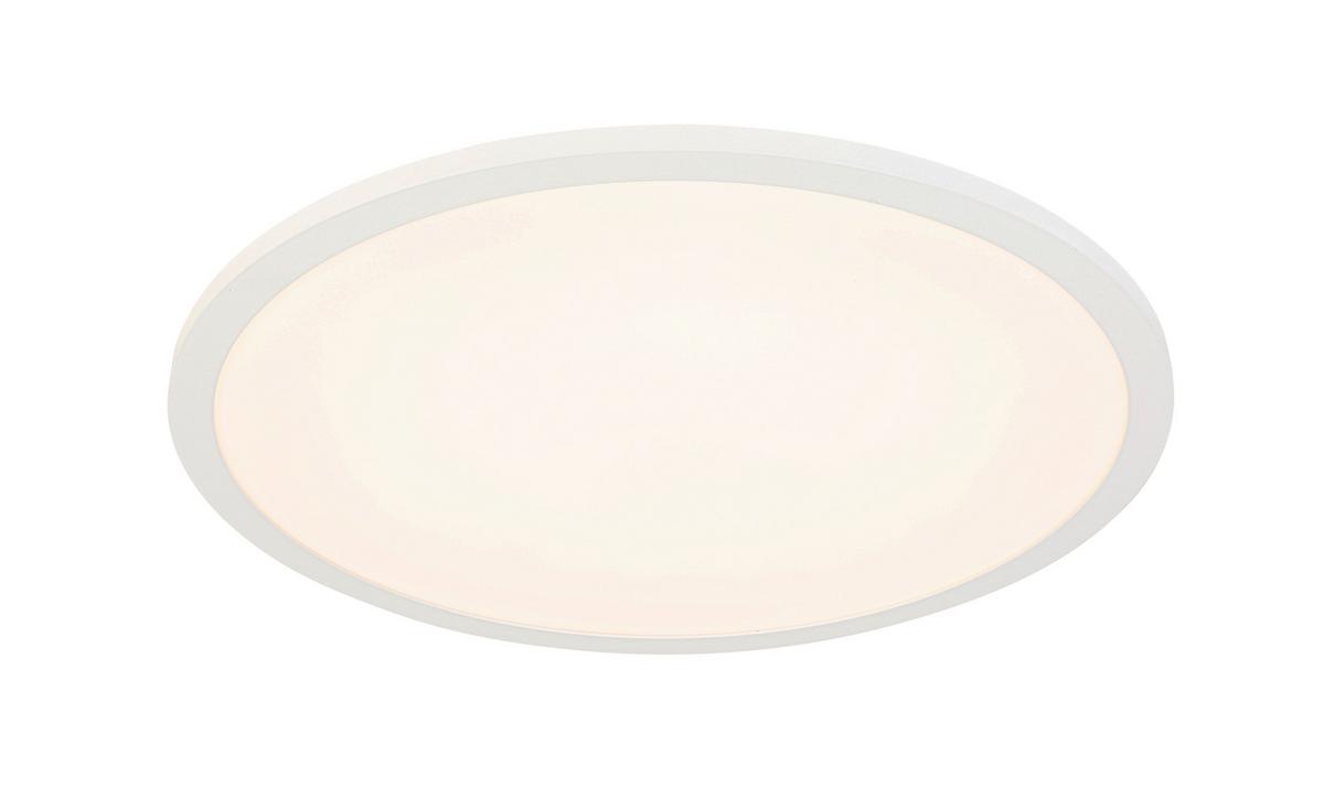 Led Mennyezeti Lámpa Albina - fehér, Modern, műanyag/fém (45/6,8cm) - Luca Bessoni