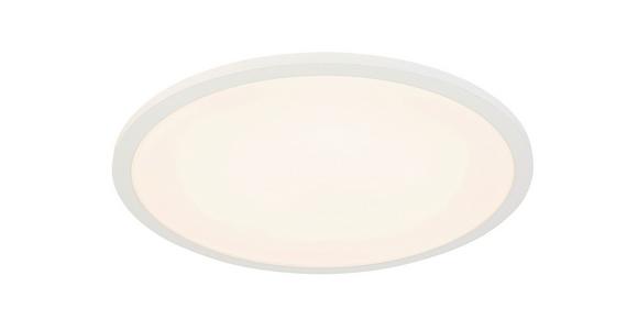 Led-deckenleuchte Albina - Weiß, MODERN, Kunststoff/Metall (45/6,8cm) - Luca Bessoni