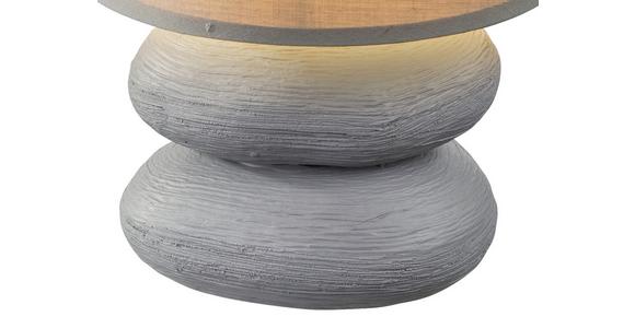 Tischlampe Lily Grau Lily - Grau, ROMANTIK / LANDHAUS, Keramik/Textil (15/22cm) - James Wood