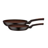 SADA PANVÍC TERRA - hnedá/čierna, Basics, kov (24+28cm) - GSW