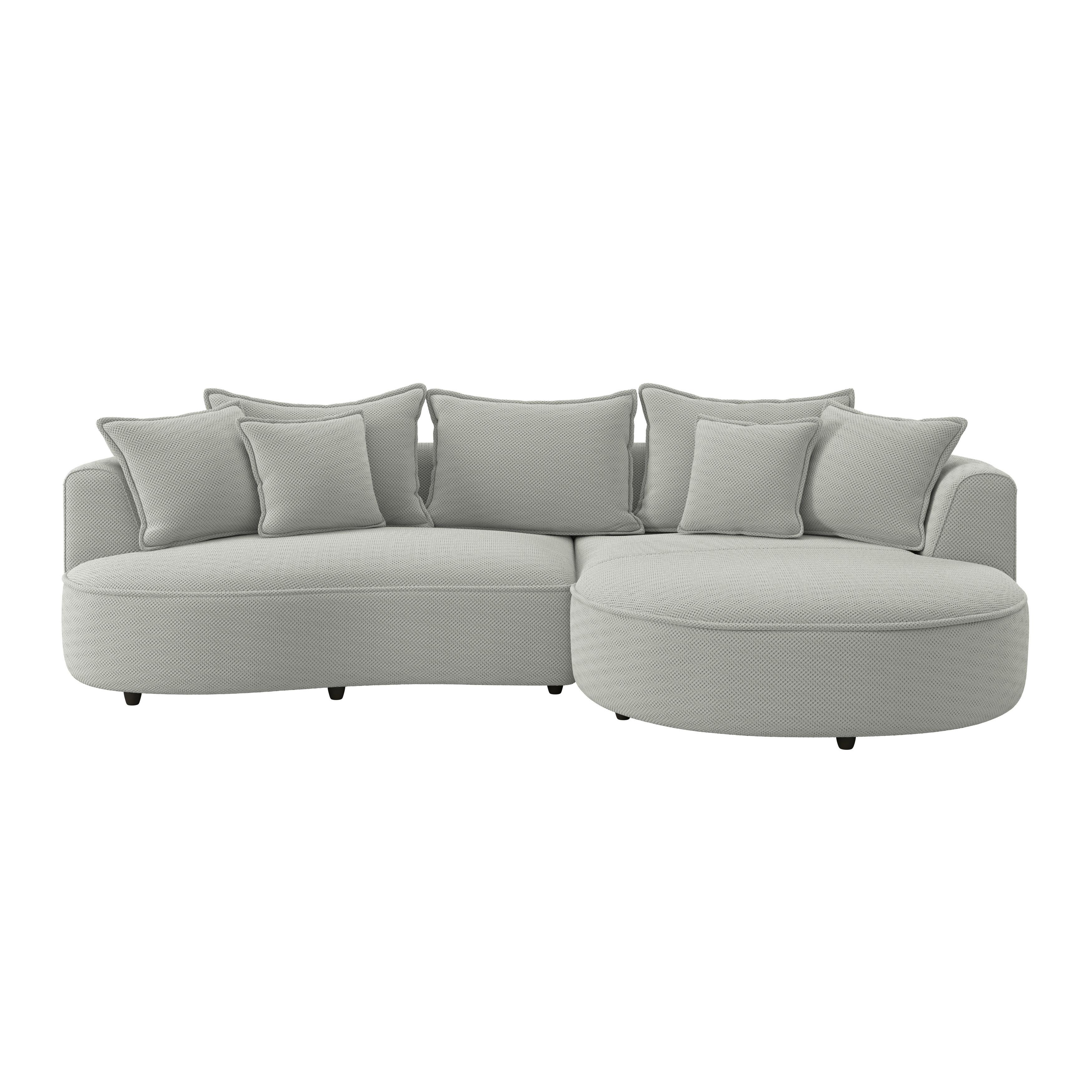 Rohová sedačka LEVI, pravá, jadeitově zelená,se 7 polštáři - černá/jadeitově zelená, Moderní, textil/plast (287/168cm)