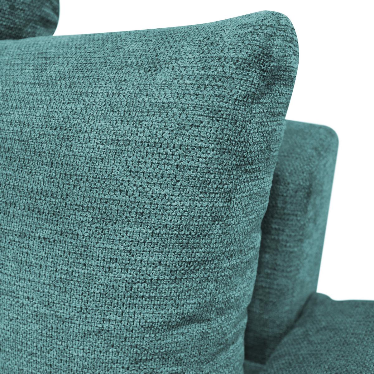 Ecksofa Mit Bettkasten Lagacy 192x260 Cm Webstoff Mintgrün - Schwarz/Mintgrün, Design, Textil (192/260cm) - MID.YOU