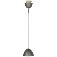 Hängefassung Pendelleuchte E27 L: 125 Cm, Dunkelgrau - Dunkelgrau, KONVENTIONELL, Kunststoff/Metall (125cm) - Homezone