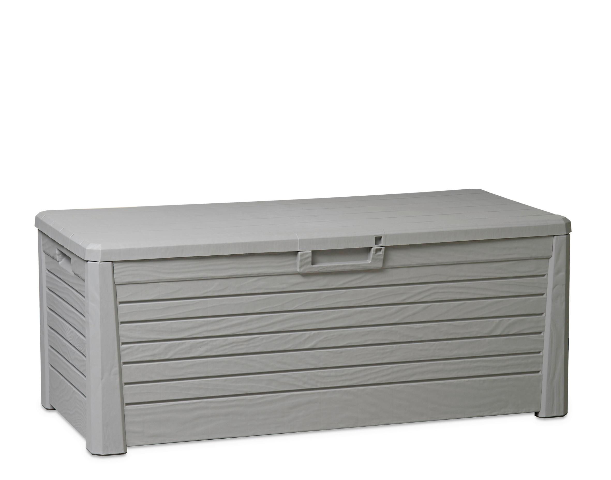 Kissenbox Wasserdicht BxHxT: 148x72x60 cm 550 L Grau - Hellgrau, Basics, Kunststoff/Metall (148/72/60cm)