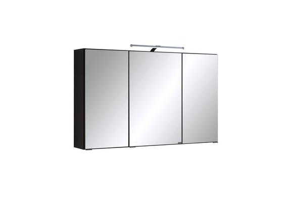 Spiegelschrank mit Türdämpfer + Led Cardiff B: 100 cm - Anthrazit/Graphitfarben, KONVENTIONELL, Glas/Holzwerkstoff (100/64/20cm) Spiegelschrank mit Türdämpfer + Led Cardiff B: 100 cm - Anthrazit/Graphitfarben, KONVENTIONELL, Glas/Holzwerkstoff (100/64/20cm)
