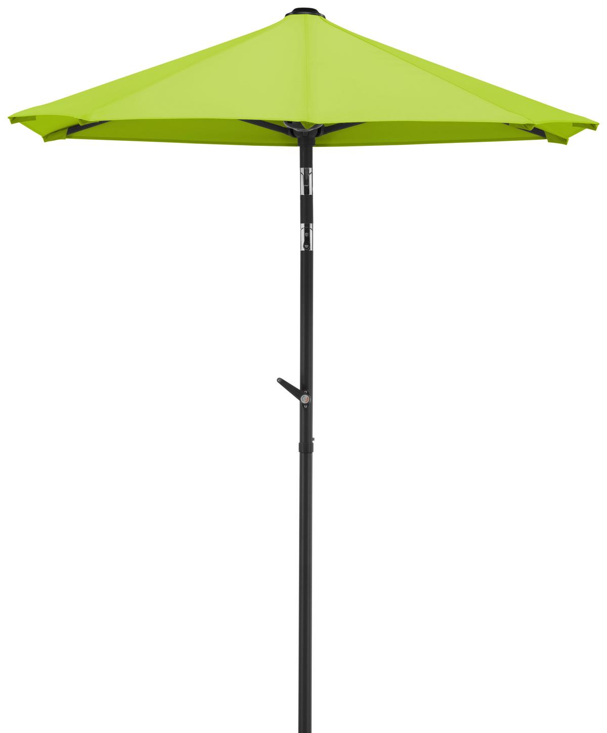 Ampelschirm Salerno Mezza BxHxT: 150x228x150 cm Apfelgrün - Anthrazit/Grün, Basics, Textil/Metall (150/228/150cm) - Schneider