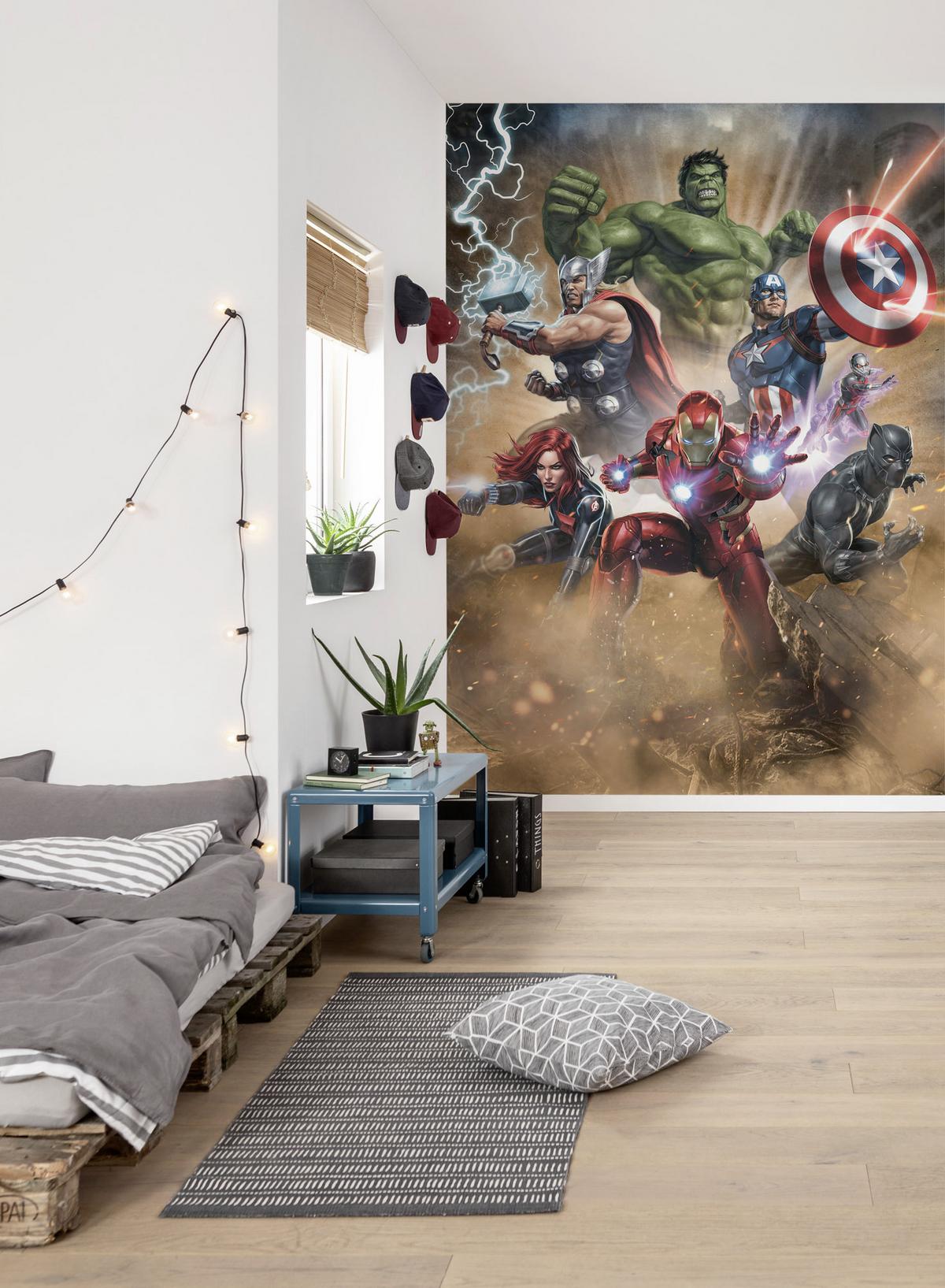 Fototapete Avengers Superpower - Multicolor, Trend, Textil (200/280cm)