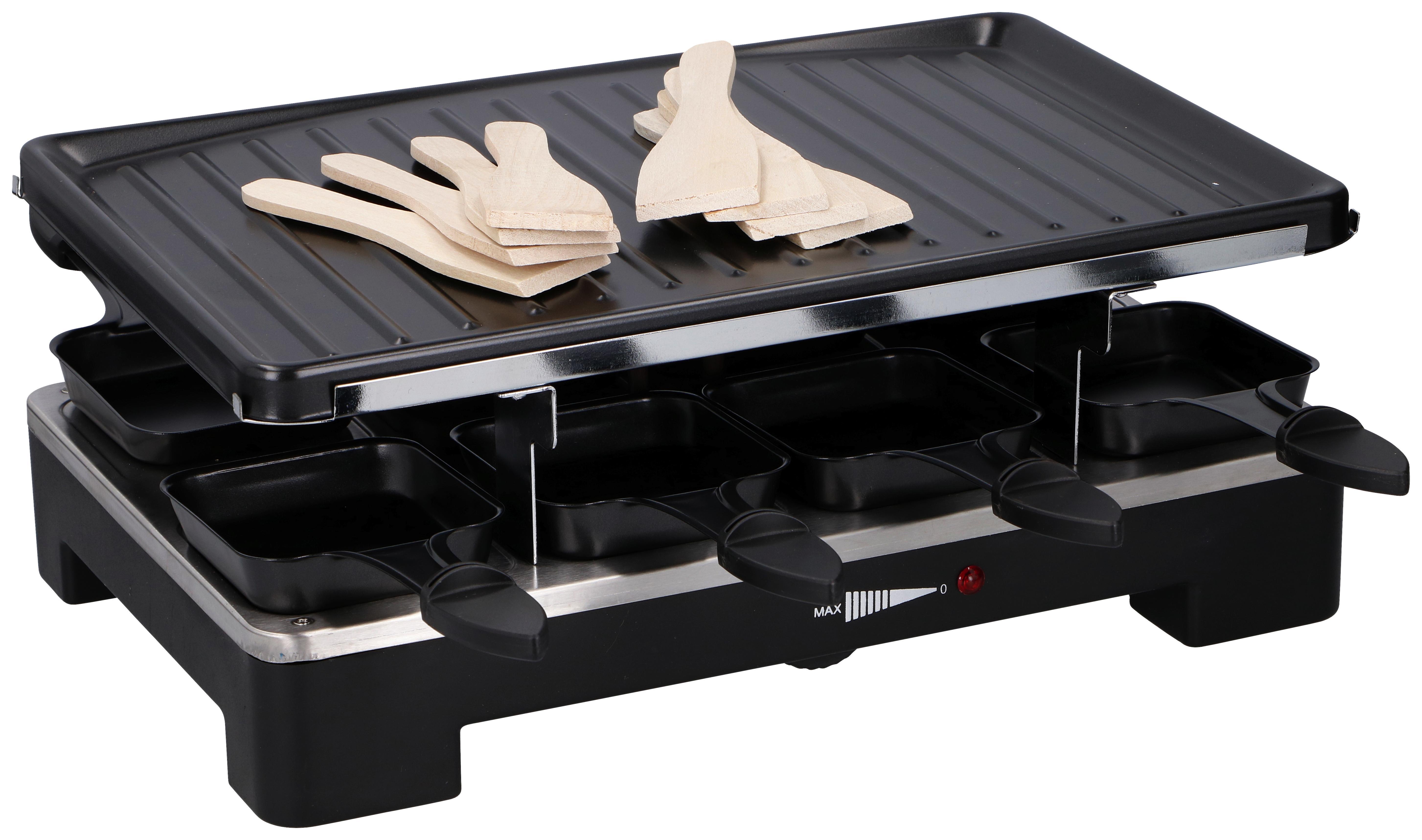 Raclette-Grill Cuisinier Deluxe - Schwarz, MODERN, Metall (37/23.5/15cm)