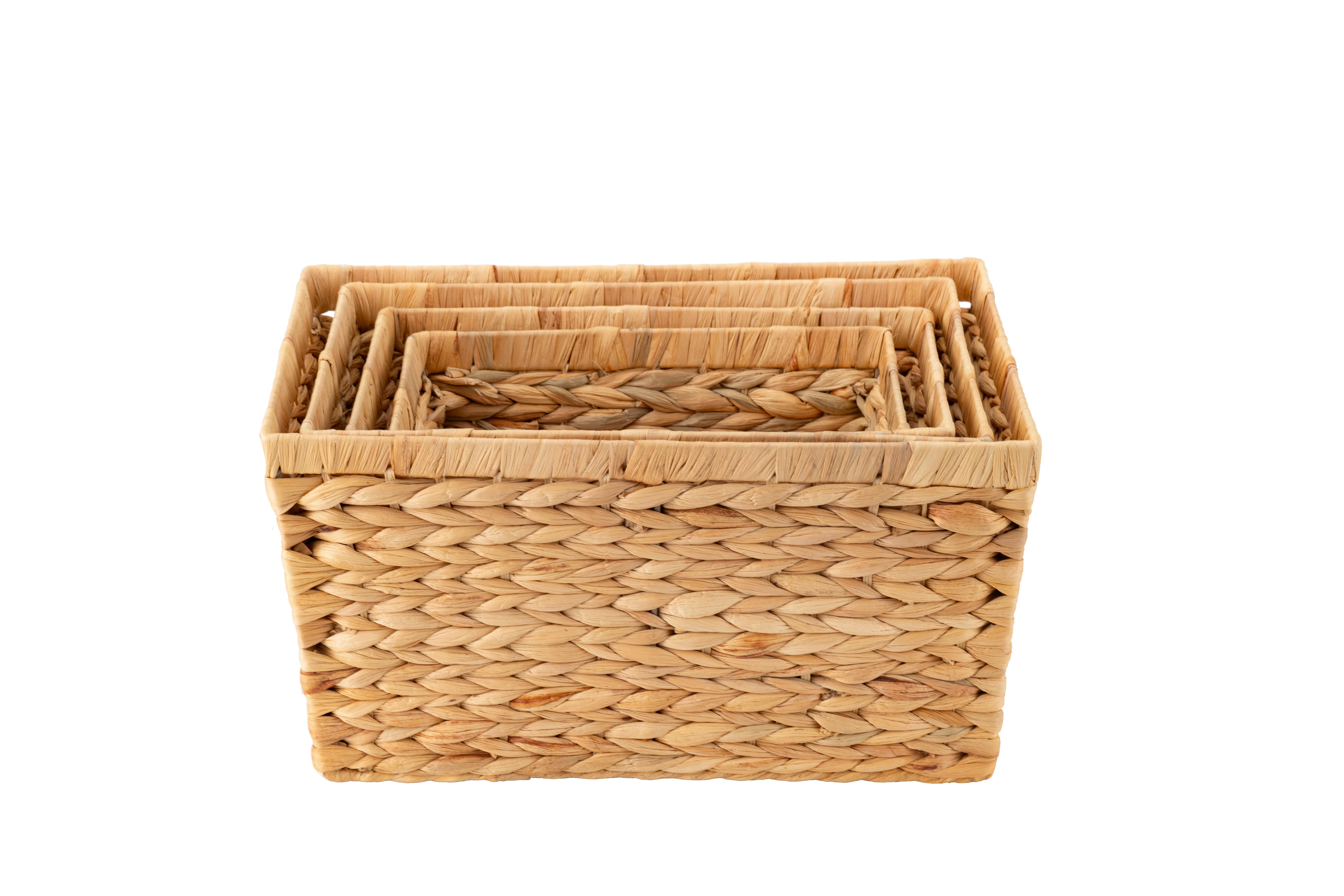 Aufbewahrungsboxen-set Naturfarben 4-Er Set - Naturfarben, Basics, Holz (32/22/43cm) - Echtwerk